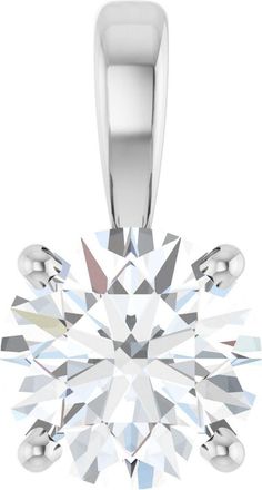 Diamond2Deal 14k Gold 3/4 CT Lab-Grown Diamond Pendant
