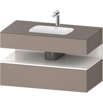 Duravit Qatego Lavabo Encastrado Con Base De Lavabo Consola, - Duravit