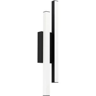 Loops Contemporary Black LED Wall Light for Modern Indoor Spaces