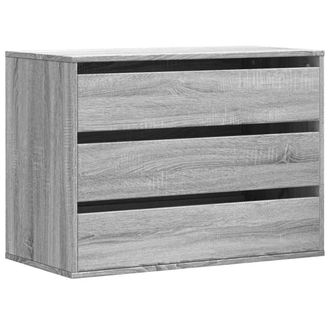 Berkfield Home Corner Chest of Drawers Grey Sonoma 80x41x58 cm Engineered Wood | Size: 80 x 41 x 58 cm