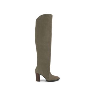 Carvela Womens Suede Allora Otk Boots - Khaki - Size UK 8
