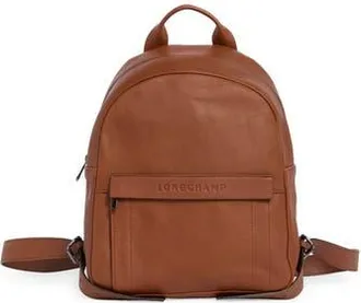 Longchamp Small 3D Leather Backpack in Cognac at Nordstrom Rack