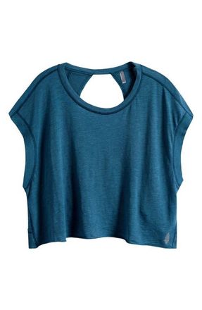 Free People FP Movement My Tee Time Open Back T-Shirt in Riptide at Nordstrom, Size X-Small