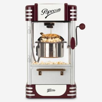H.Koenig Hkoenig Pop330 M&aacute;quina De Palomitas Plateada Dise&ntilde;o Retro