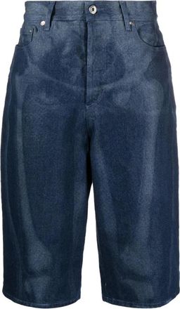 Off-white Body Scan Denim Shorts - Heren - Denim shorts - Blauw - W31 - Denim - Korte Broeken