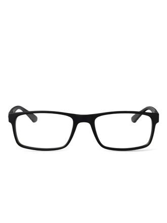 Calvin Klein rectangle-frame glasses - Black