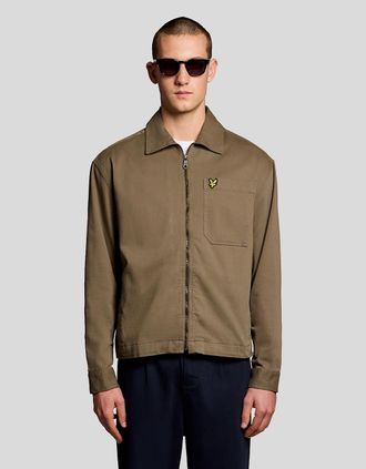 Lyle & Scott Lyle And Scott Mens Lightweight Enzyme Wash Overshirt - Size: 44/Regular