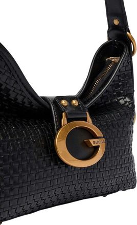 Guess Camden Mini Synthetic Shoulder Bag - Black