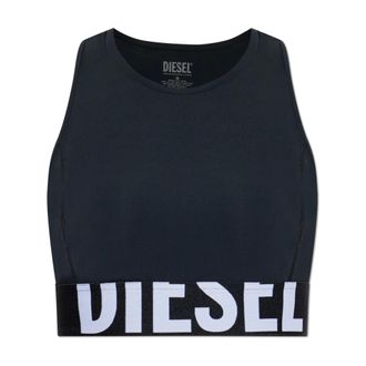 Diesel Tops, Dames, Zwart, XL, Sibilla-D-Pop Top