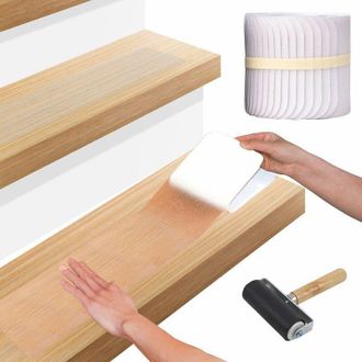 OEM Adhesivo Antideslizante Para Escaleras, 10 X 60 Cm, 15 Unidades, Cinta Antideslizante Transparente De Peva Para Escaleras, Para Escalones Autoadhesivo