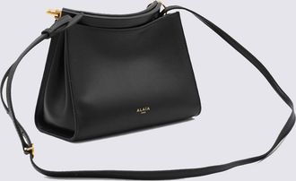 Alaia Black Leather Small Square Crossbody Bag