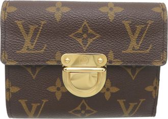 Louis Vuitton Brown Monogram Wallet (Tri-Fold) (Pre-Owned)