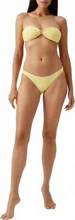 Melissa Odabash Istanbul Bandeau Bikini Top In Yellow