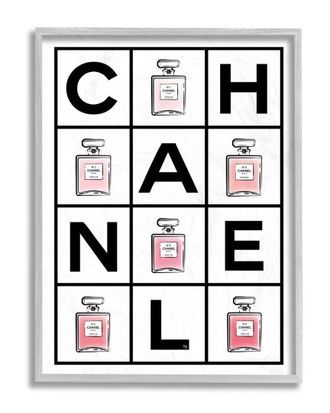 Stupell Industries Perfume Bottle Bold Text Glam Wall Art