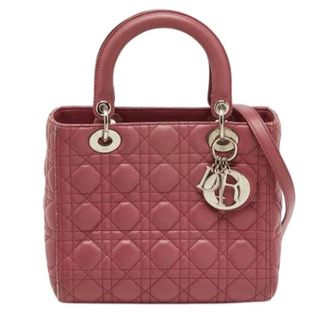 Dior Pre-owned Leren Handtas - Dames - Pre-owned - Roze - Maat: ONE Size Leer