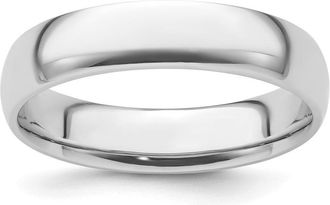 Diamond2Deal Platinum 5mm Lightweight Comfort-Fit Wedding Band Ring