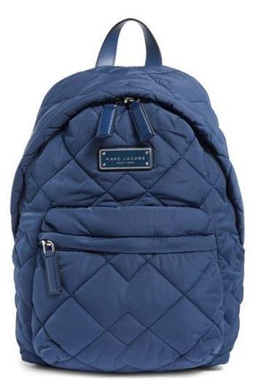 Marc Jacobs Quilted Nylon School Backpack in Azure Blue at Nordstrom Rack