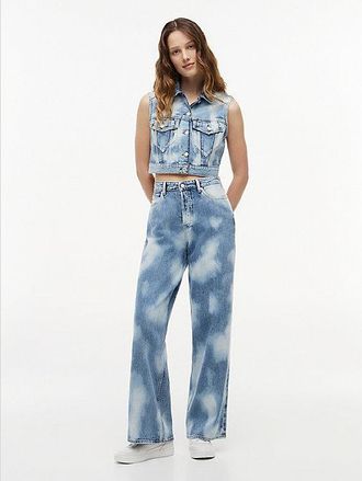 Tommy Hilfiger Claire Tie-Dye High Rise Wide Leg Jeans