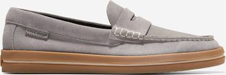 Cole Haan Mens Pinch Long-Weekender Penny Loafers - Grey Size 7.5