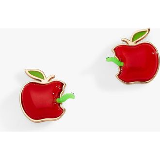 Alex and Ani Apple Stud Earrings in Gold at Nordstrom