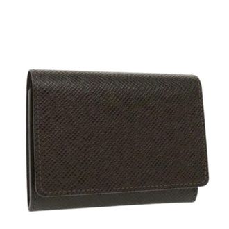 Louis Vuitton Pre-owned Wallets, female, Brown, Size: ONE SIZE Pre-owned Taiga Card Case