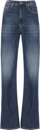 Dondup Broek Blauw - Dames - Bootcut Jeans - Blauw - W27 - Katoen - Jeans