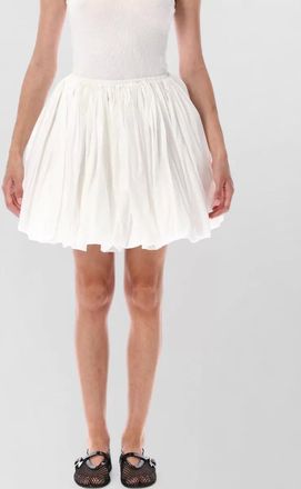 Alaia flared bubble skirt in lightweight fabric