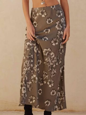 Promesa Marlowe Maxi Skirt In Stone