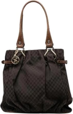 Celine Pre-owned Canvas Handtas - Dames - Vintage Handtas - Bruin - ONE Size - Vintage