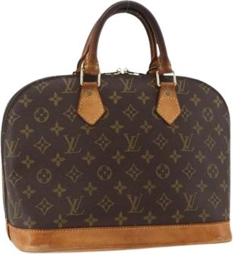 Louis Vuitton Pre-owned Alma Handtas - Dames - Vintage Handtas - Bruin - ONE Size - Leer - Vintage