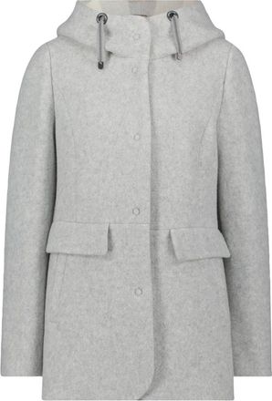 AMBER & JUNE Jassen, Dames, Grijs, 3Xl, Winterjas met Capuchon