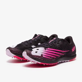 New Balance Womens Xc Seven V3 Spike Shoes In Black/pink