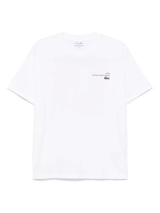 Lacoste graphic-print T-shirt - White