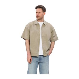 Woodbird Overhemden, Heren, Beige, S, Wbwang Shiko Shirt