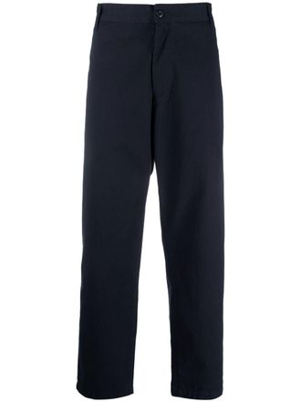 Carhartt Work in Progress Pantaloni a gamba ampia con applicazione - Blu
