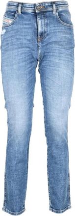 Diesel Slim-fit Jeans - Dames - Slim Fit Jeans - Blauw - W32 - Katoen - Jeans