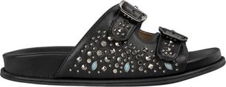 Alma En Pena Alma EN Pena, Schoenen, Dames, Zwart, 42 EU, Comfortabele sandaal met studs