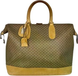 Gucci Pre-owned Canvas gucci-bags - Dames - Vintage Shopper - Beige - ONE Size - Leer - Vintage
