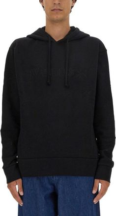 J.W.Anderson Relaxed Fit Black Hooded Sweatshirt