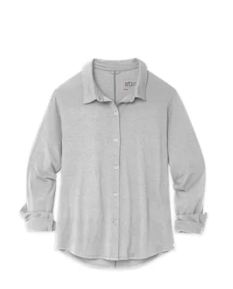 Stio | Womens Divide Shirt, Size Extra Small in Quiet Grey Heather