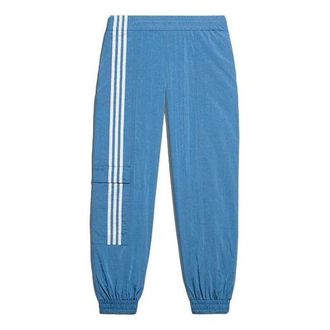 adidas originals Ivp Nyl Pn 4all Athleisure Casual Sports Stripe Bundle Feet Long Pants Couple Style Blue H33308