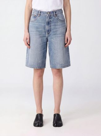 Maison Margiela Bermuda di jeans a vita alta con design a cinque tasche