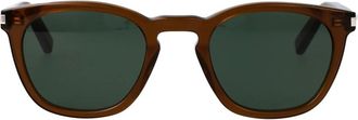 Saint Laurent SL 28 Zonnebril - unisex - Accessoires - Bruin - Maat: 49 MM Nylon