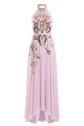 Saiid Kobeisy Embroidered Georgette Dress