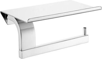 OEM Portarrollos De Papel Higi&eacute;nico Cl&aacute;sico Con Estante De Acero Inoxidable, Soporte De Pared Para Papel Higi&eacute;nico, Accesorios De Ba&ntilde;o, Color Plata