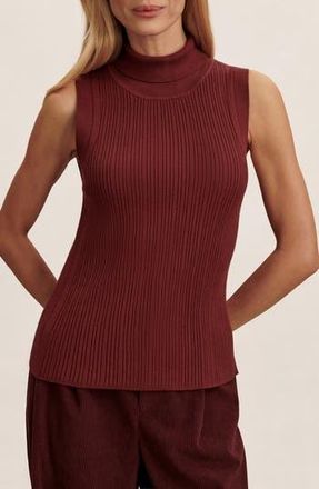 Varley Anastasia Sleeveless Turtleneck in New Maroon at Nordstrom Rack, Size Medium