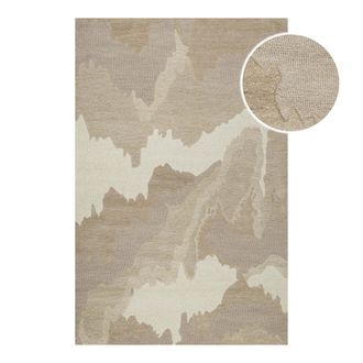 Wecon Home Teppich »Carlo« rechteckig 10 mm Höhe handgefertigt, gemustert, pflegeleicht, Wolle, Wohnzimmer, Esszimmer