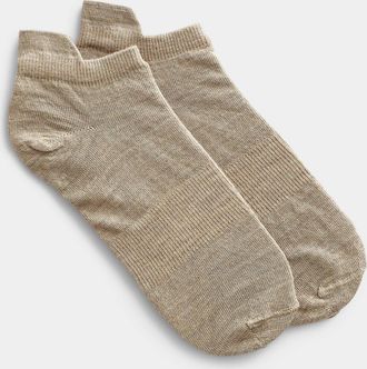 Simons Womens Heathered wool ped socks Made in Portugal