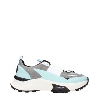 Valentino Garavani Herrens Sneakers aus grauem/hellblauem Stoff