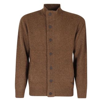 Barbour Cardigan Fullzip in lana - - Knitwear - Uomo - Marrone - XL